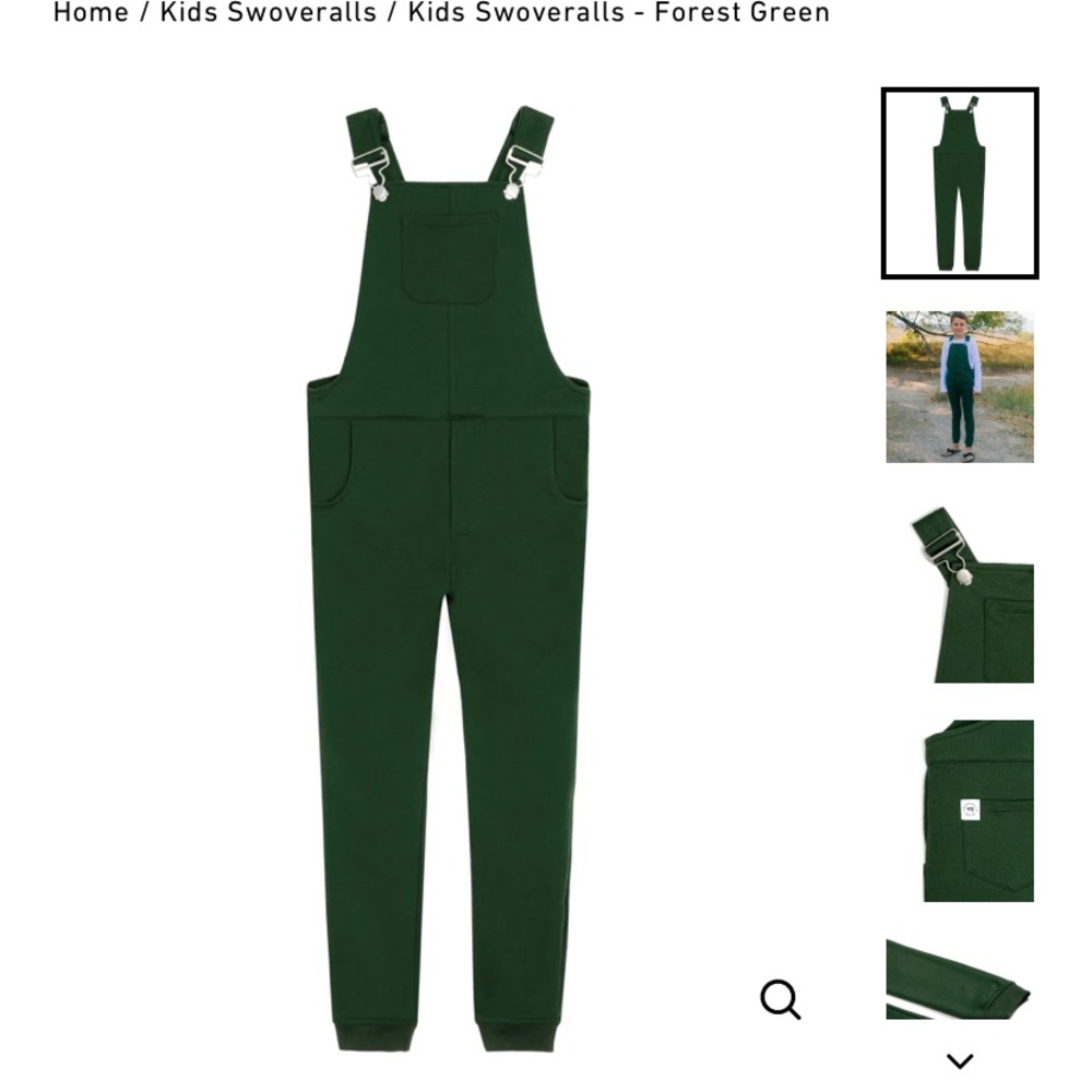 NWOT Forest Green Swoveralls Jogger Overalls